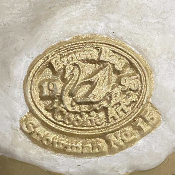 NEW Brown Bag Cookie Art Stamp Christmas Snowman Broom #15 1995 Hill Design Tag - Picture 4 of 10